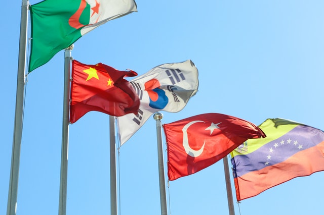 Drapeaux de différents pays